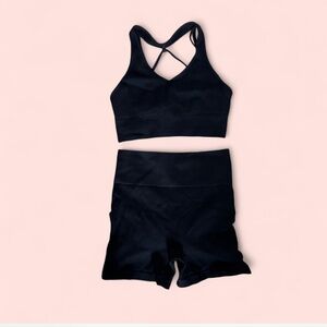Black Women's active wear Set